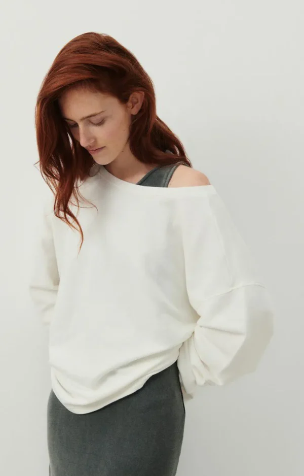 American Vintage Le Blanc*Sweat Femme Hapylife