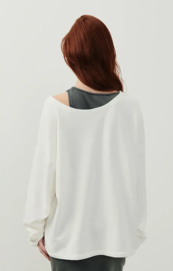 American Vintage Le Blanc*Sweat Femme Hapylife